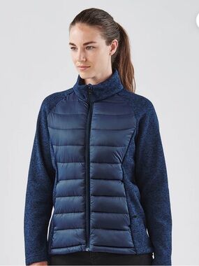 Stormtech BRX-1W Narvik Hybrid Jacket Women’s Small Blue Full Zip Quilted Coat